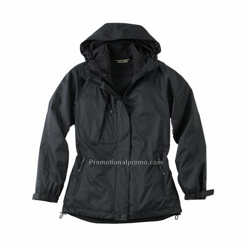 LADIES' 3 IN 1 TECHNO PERFORMANCE SEAM SEALED HOODED JACKET