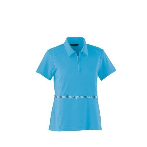 LADIES' POLY SPANDEX POLO WITH MESH