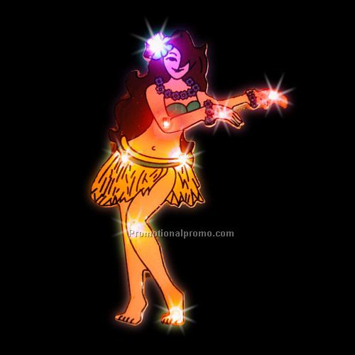 LED Light-Up Magnet - Hula Dancer