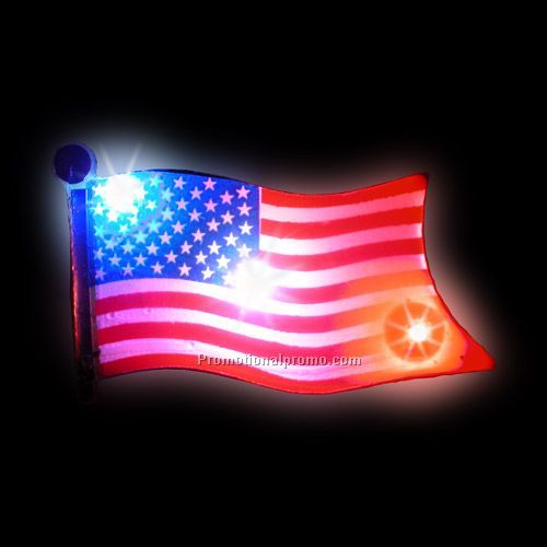 LED Light-Up Magnet - USA Flag