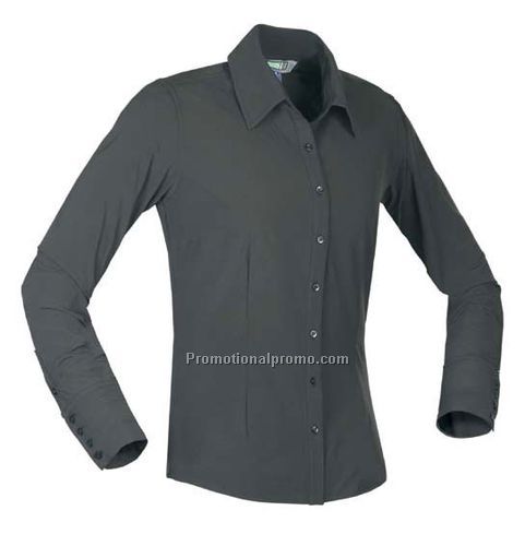 Ladies37408Tencel Full-button