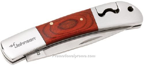 Large Inlay Wood Knife