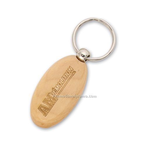 Lasered Engraved Wood Key Fobs