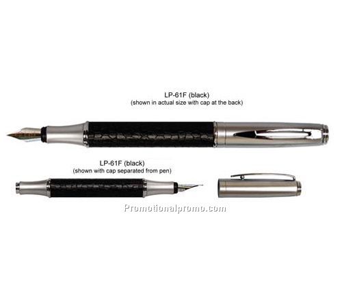 Leather Fountain Pen - Black