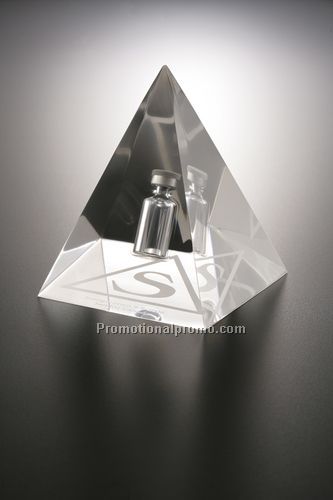 Lucite Embedment 4-Sided Pyramid Award
