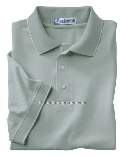 MEN'S JERSEY POLO WITH PENCIL STRIPE