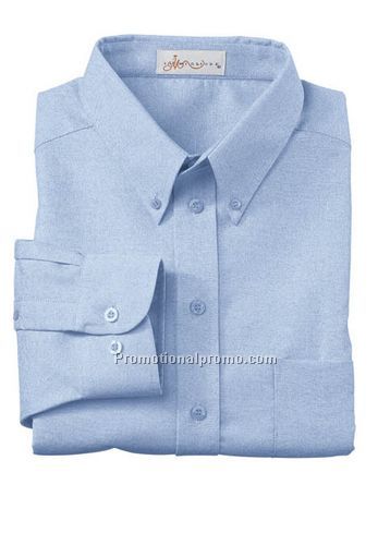 MEN'S WRINKLE RESISTANT LONG SLEEVE BUTTON-DOWN OXFORD SHIRT