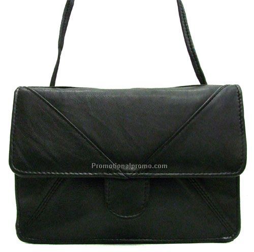 Medium Mini Bag / Top Flap / 2 I.D. Pockets / Lambskin Napa / Black
