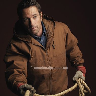 Men's Hooded Cotton Canvas Bomber