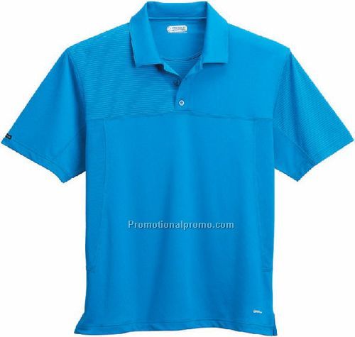 Men's Onyx Panel Stripe Polo