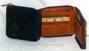 Men's Zippered Wallet - Change Purse