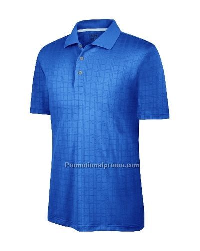Men37491 Climacool Plaid Texture Polo - Gulf