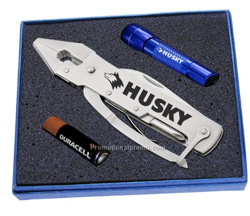 Mini Flashlight, Stainless Steel Pliers Set