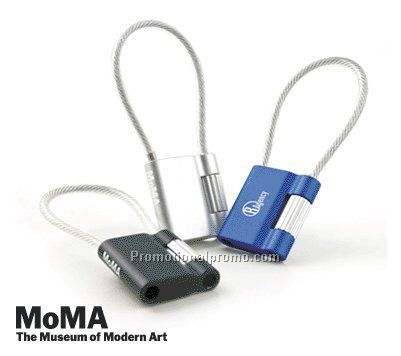 MoMA Aluminum Cable Keyholder BLUE