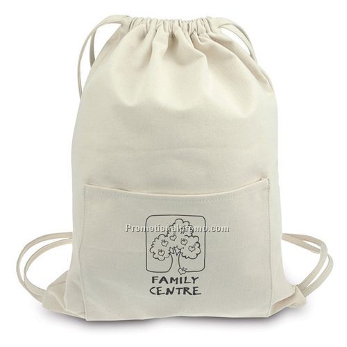 Organic 10oz cotton cinch sac