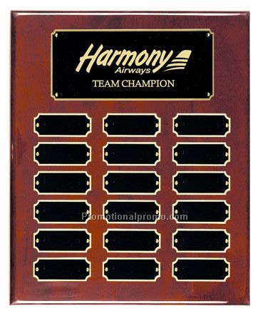 PERPETUAL PLAQUE - High Gloss Rosewood/18 Plate