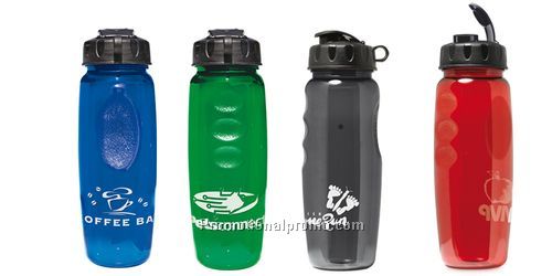 POLYFRESH39200LITE GRIP BOTTLE WITH BLACK FLIP & SIP CAP