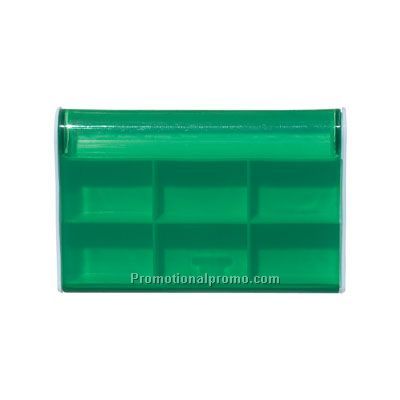 RECTANGULAR SHAPE 6 COMPARTMENT PILL HOLDER