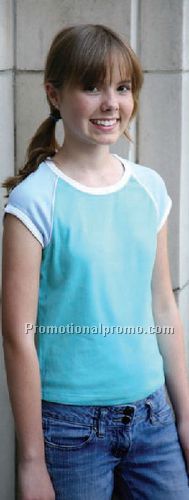 Raglan Cap Sleeve w/ Piping & Side Slit