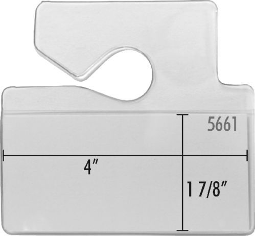 Rear view mirror ID badge holder pouch .020