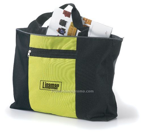 Retro Single Pocket Tote - Green/Unprinted