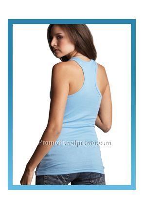 SHEER LONGER LENGTH RACER BACK TANK TOP