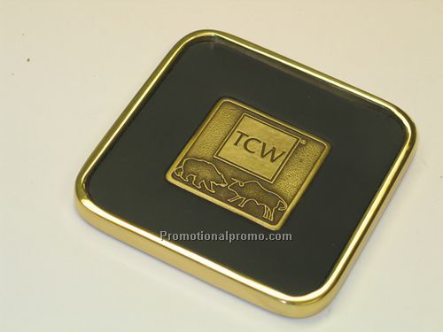 SOLID BRASS SQUARE COASTER