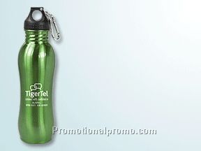 STAINLESS STEEL SPORT BOTTLE WITH HANDLE STOPPER AND CARABINER
