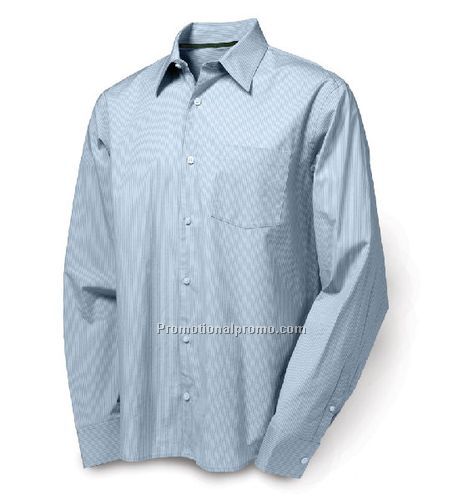 STRIPED EXECUTIVE TWILL STRETCH WOVEN SHIRT