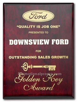 Screen Direct Piano Finish Plaque - 9