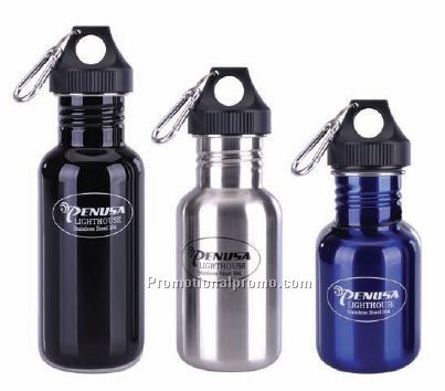 Screw off Lid Bottle with Carabiner - 500 ml