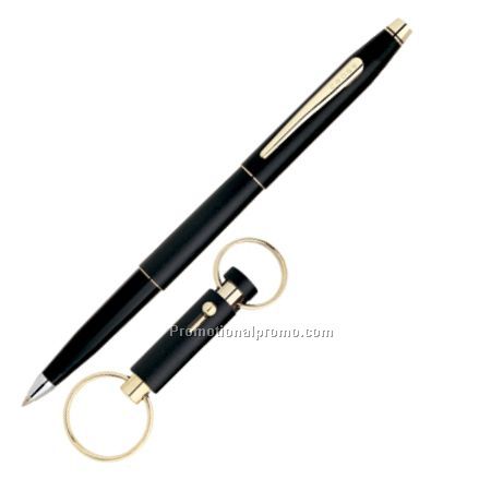 Selectip Rolling Ball Pen with Key Ring Set
