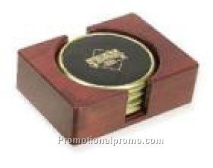 Set of 4 PB with Red Walnut Stand