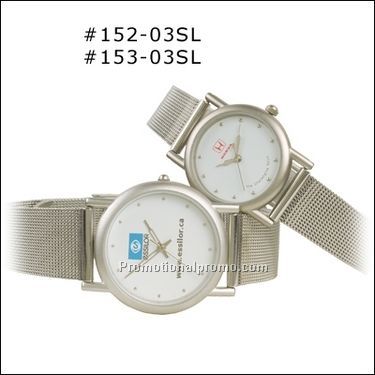 Silver case, SS mesh band