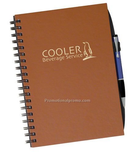 Simulated Leather Cover Notebooks - 7" x 10";