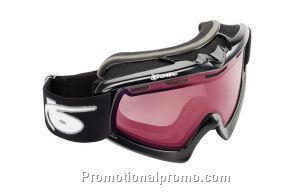 Ski Goggle, X9 OTG - Shiny Black Frame with Vermillon Lens
