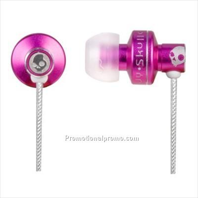 Skull Candy Full Metal Jacket Earbud w/ mic - Pink