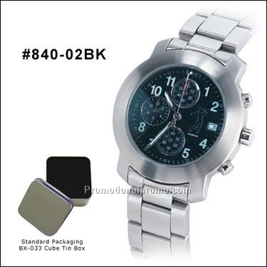 Sleek - SS bracelet, black face