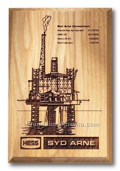 Solid Ash Plaque - Traditional Bevel - 7