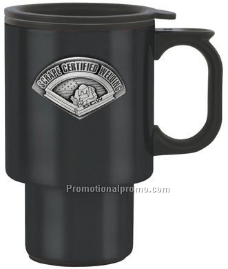 Steel City Color Travel Mugs - 16 oz. Black