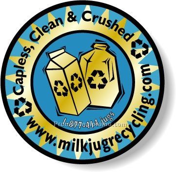 Stock Shape Brite Gold Foil Paper Roll Labels - Round