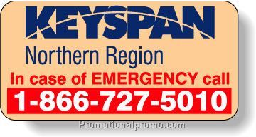 Stock Shape Fluorescent Orange Roll Labels - Rectangle with round corners