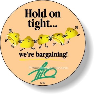 Stock Shape Fluorescent Orange Roll Labels - Round