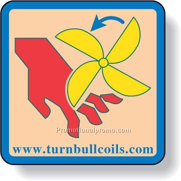 Stock Shape Fluorescent Orange Roll Labels - Square with round corners