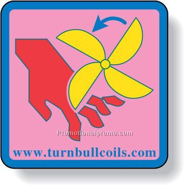 Stock Shape Fluorescent Pink Roll Labels - Square with round corners