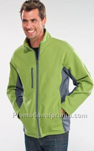 TWO TONE FULL ZIP COLLAR FLEECE JACKET