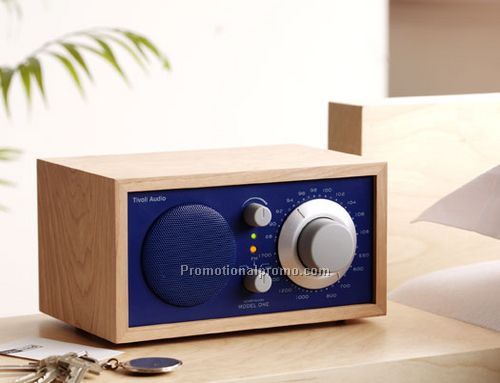 The Model One Table Radio - Cherry/Cobalt Blue