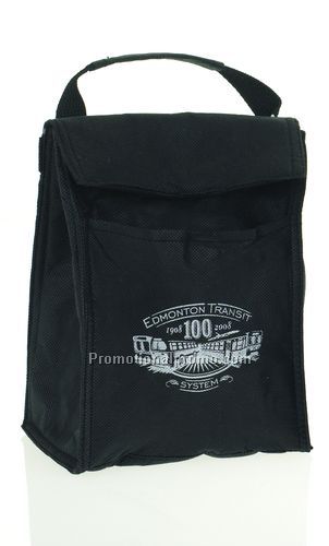 Traditional Lightweight Lunch Bag - Black/Printed