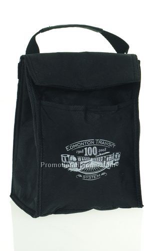Traditional Lightweight Lunch Bag - Black/Printed