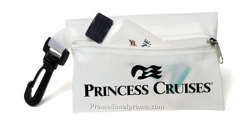 Translucent Zipper Pouch w/Hook